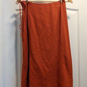 J. Crew Burnt Orange cotton skirt